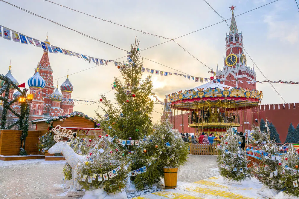 Decoração de Natal na Rússia
